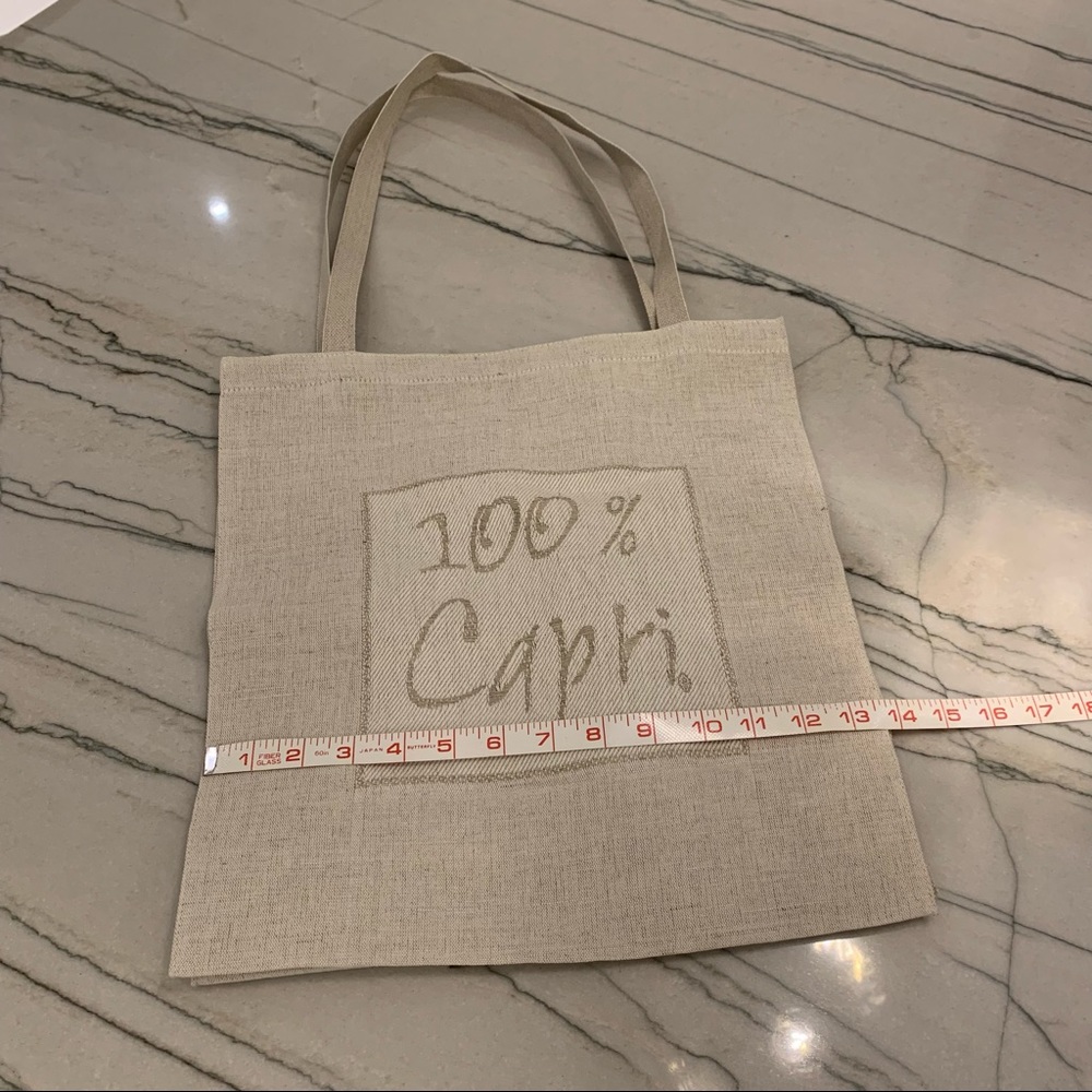 100% Capri Shopping Bag Medium Size 14.5x13.5x6 - Picture 5 of 6